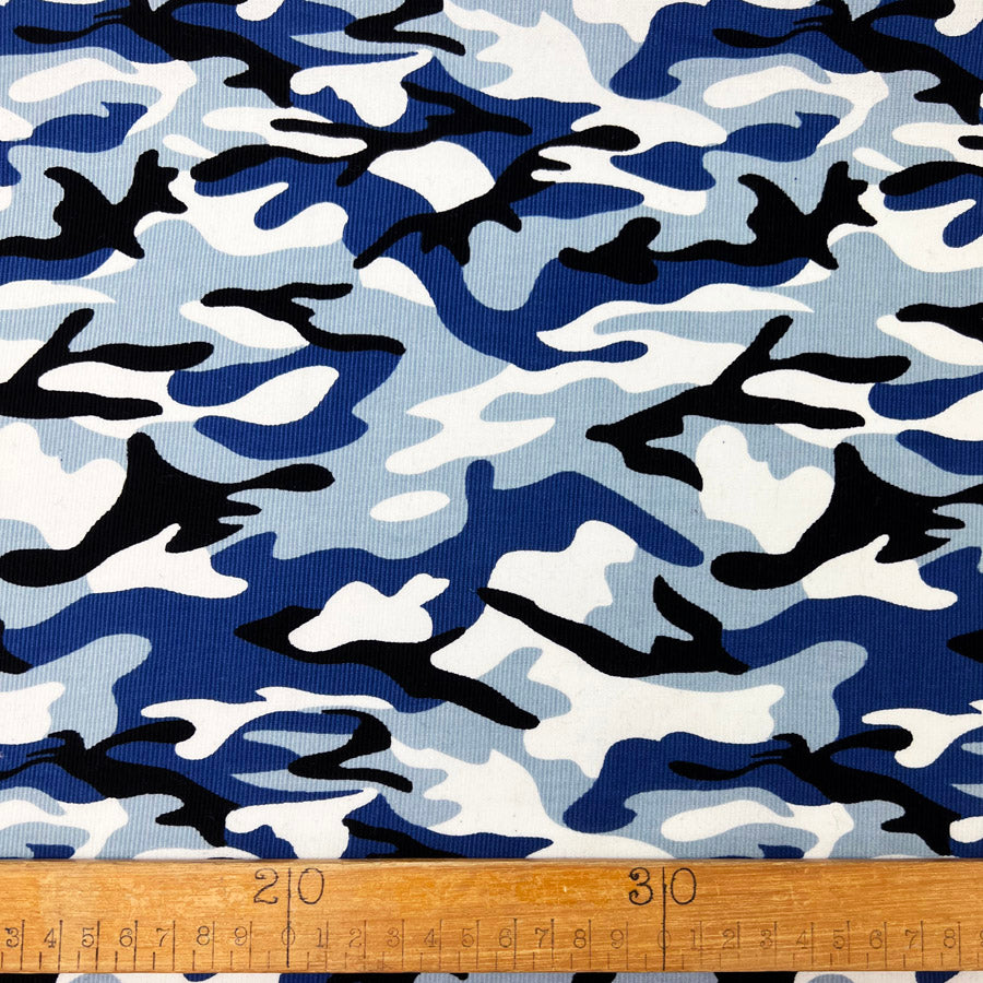 Cotton Camouflage Needlecorddress Fabric Camo Cord Blue Ruler E3535E12 1635 4385 9A62 7E7457864383