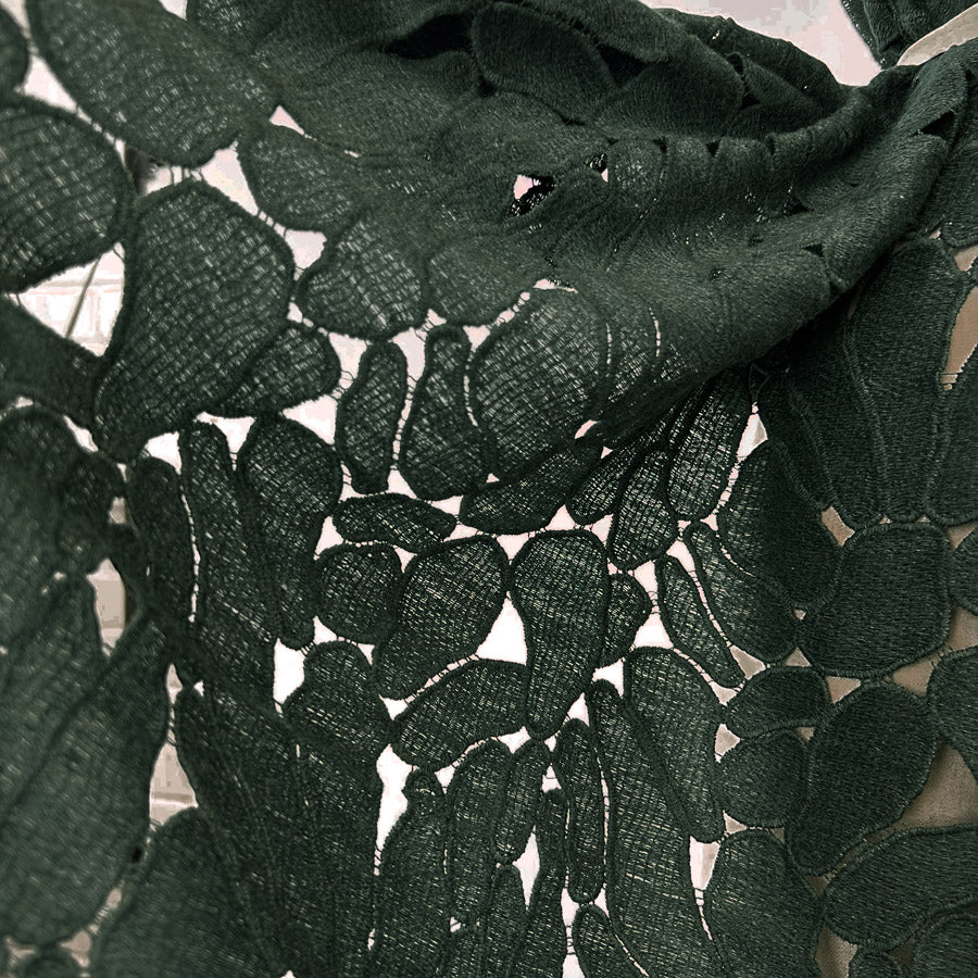 Cut Out Forest Green Abstract Polyester Viscose Dress Fabric 1 F7253723 C608 4Bfe 806E Fa76C4C33Ee6