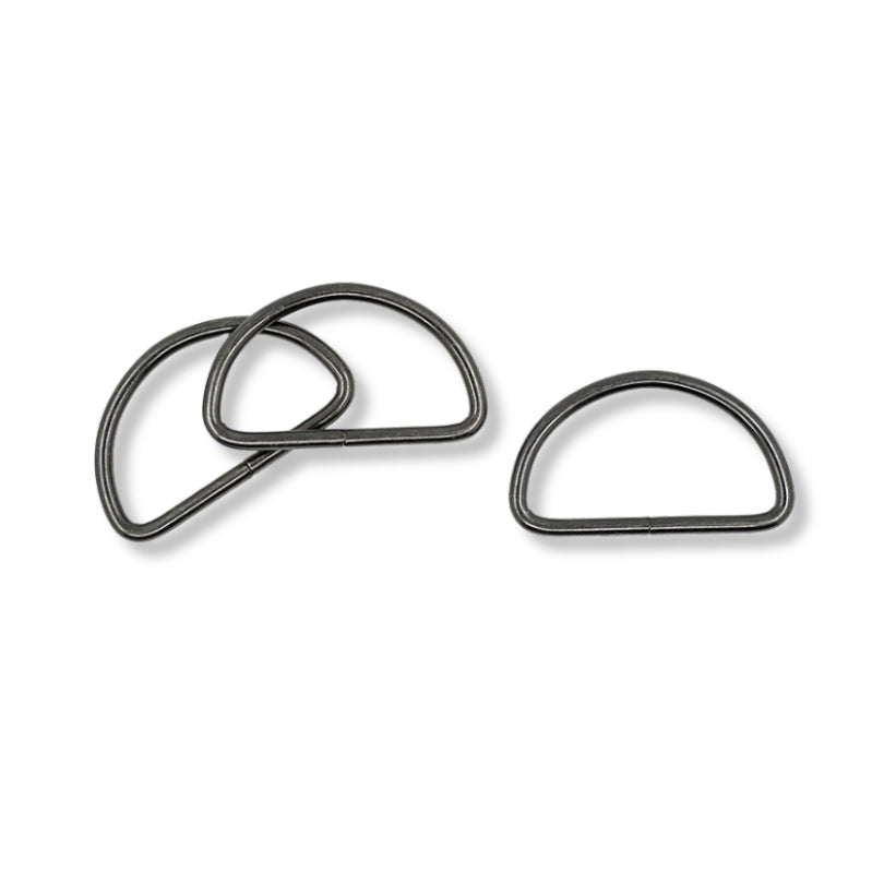 D Rings Gunmetal Grey 38Mm