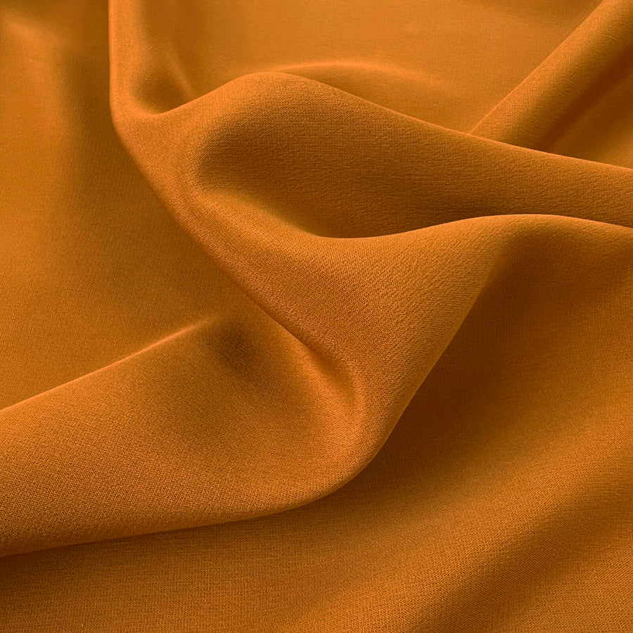 Danbury Crepe Bronze Acetate Polyester Silk Dress Fabric