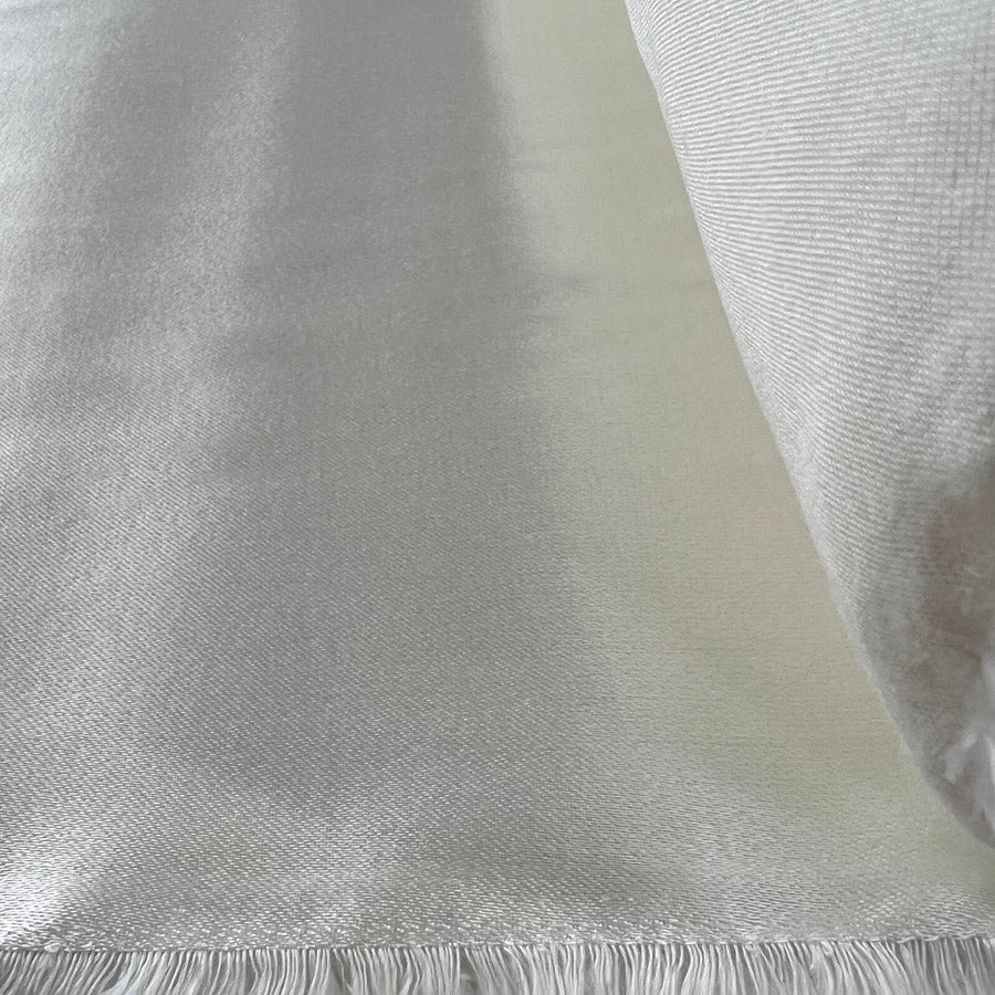 Defender White Satin Heavy Cotton Dress Fabric Roll