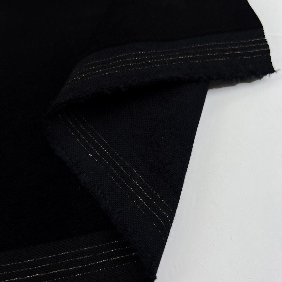 Designer Velvet Barely Black Soft Dress Fabric Fold