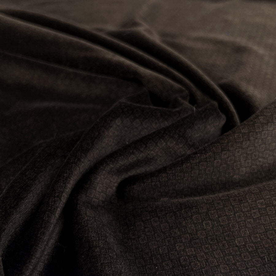 Designer Velvet Diamond Brown Cotton Soft Dress Fabric