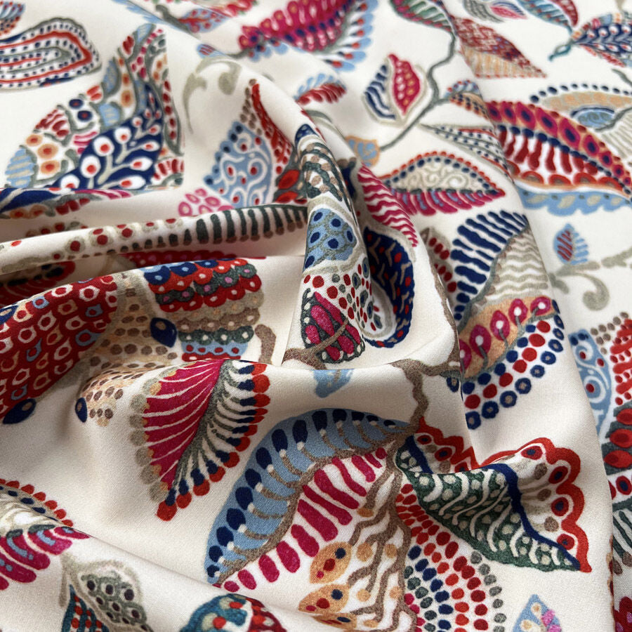 Digital Print Floral Viscose Fabric Finest Challis Kabash