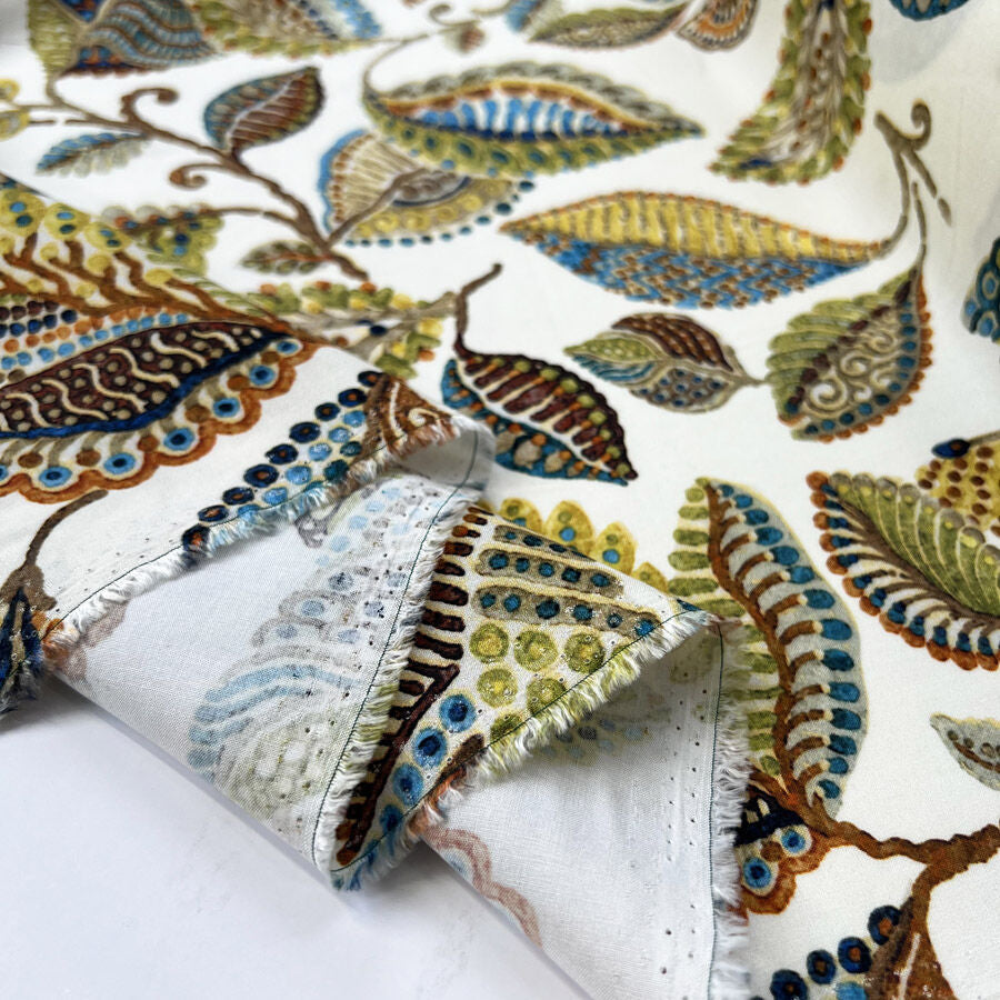 Digital Print Floral Viscose Fabric Finest Challis Whirlwood Fold