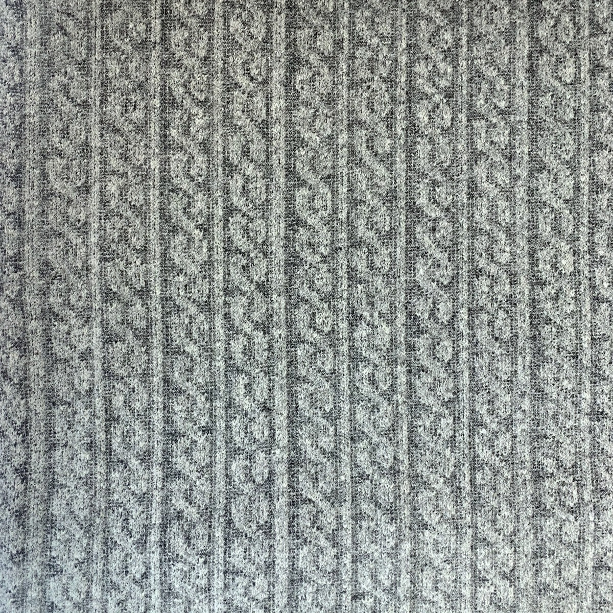 Double Whammy Wool Polyester Grey Marl Coating Pattern