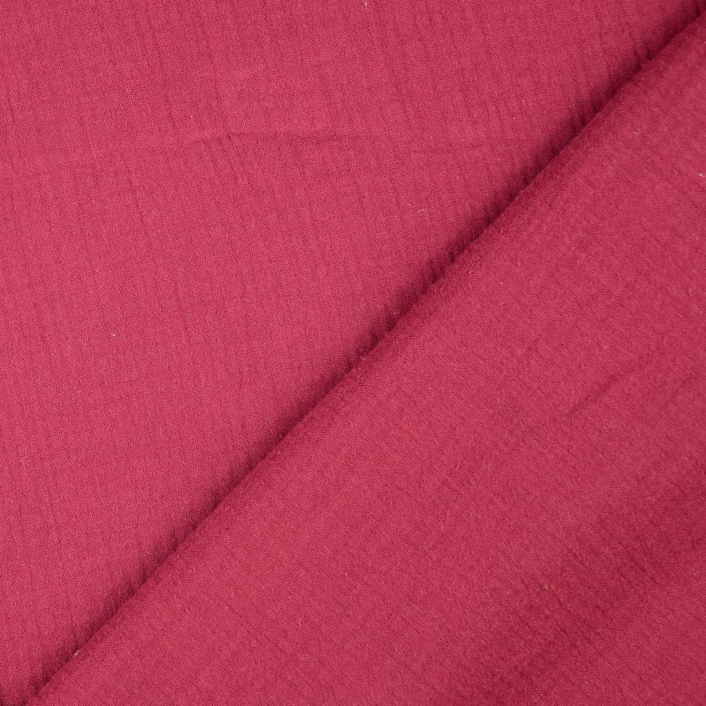 Double Gauze Fabric Bordeaux 5020 Fold