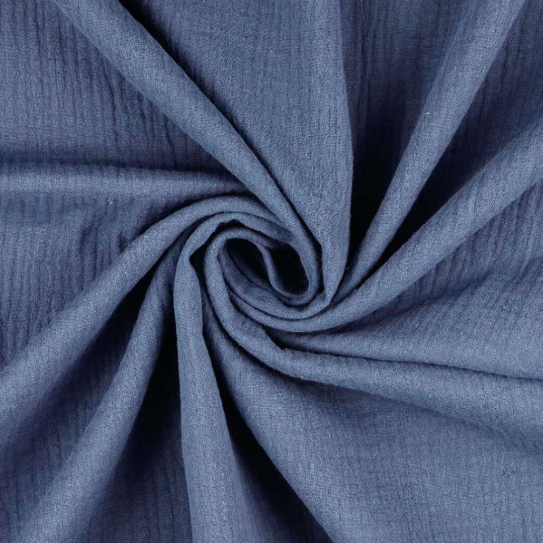 Double Gauze Fabric Denim Twist