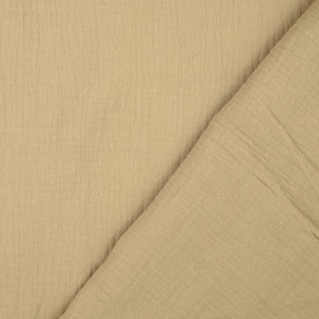 Double Gauze Fabric Sand 7005 Fold