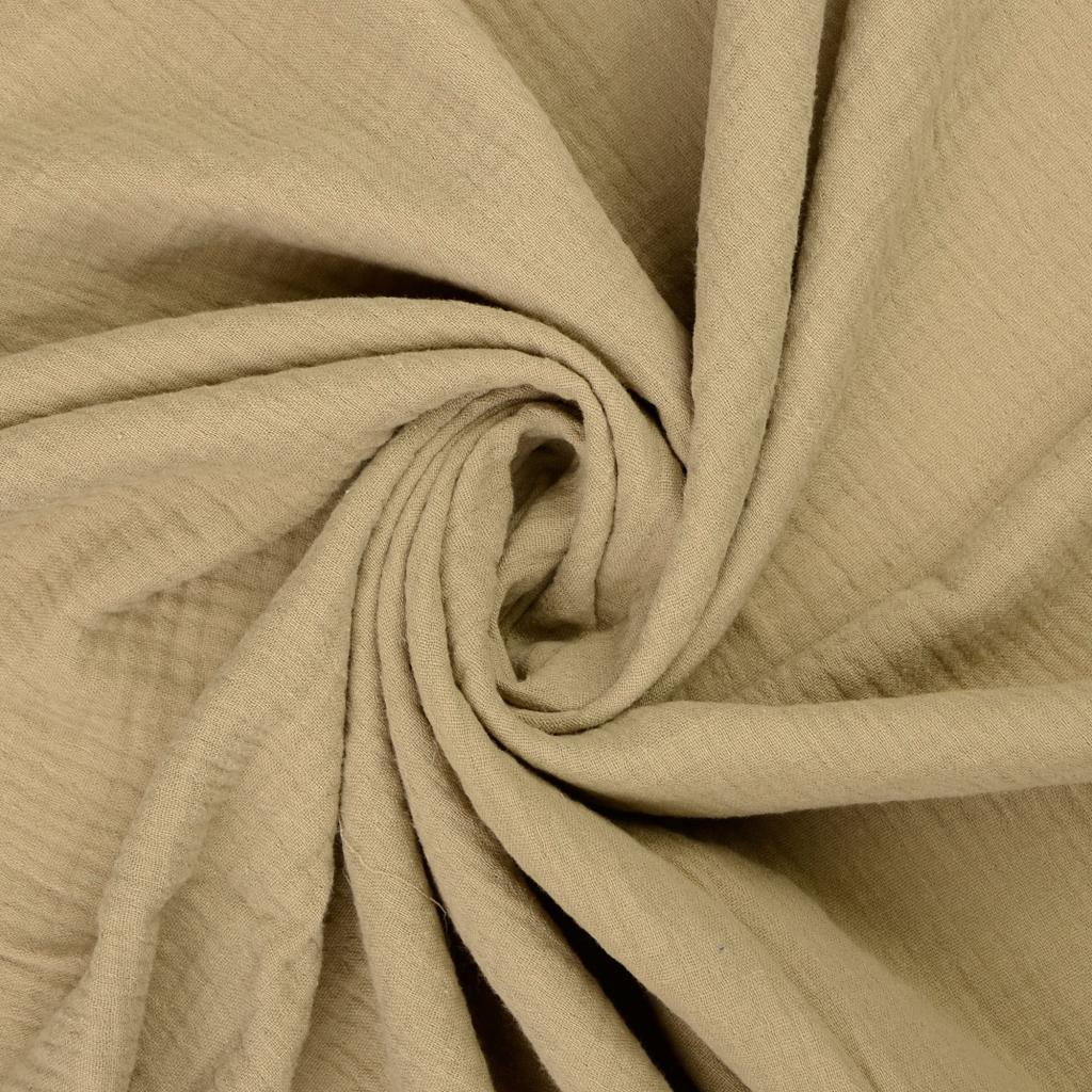 Double Gauze Fabric Sand 7005 Twist