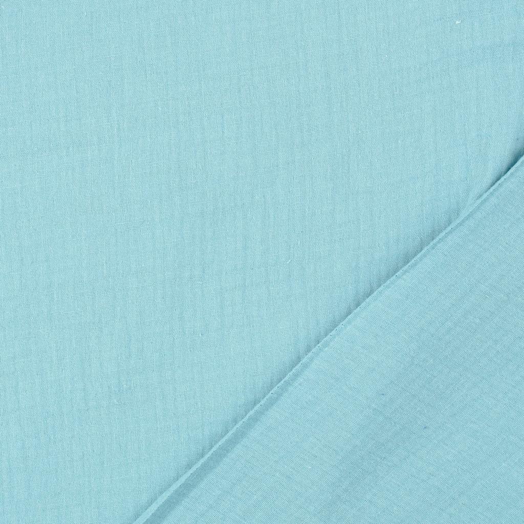 Double Gauze Fabric Turquoise 3030 Fold