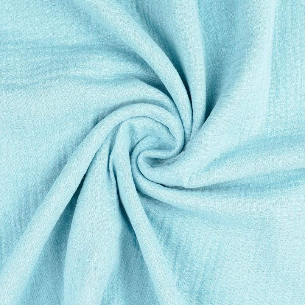 Double Gauze Fabric Turquoise 3030 Twist