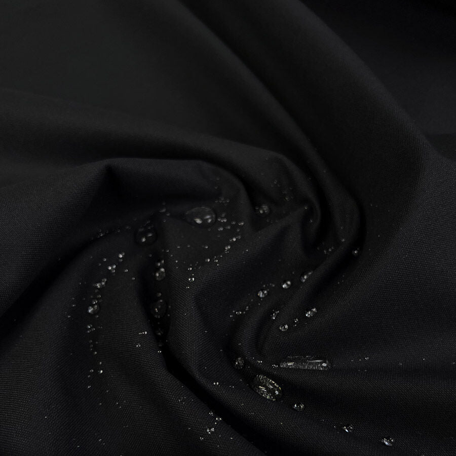 Dry Finish Tin Cloth Black Water Resistant British Coating Fabric