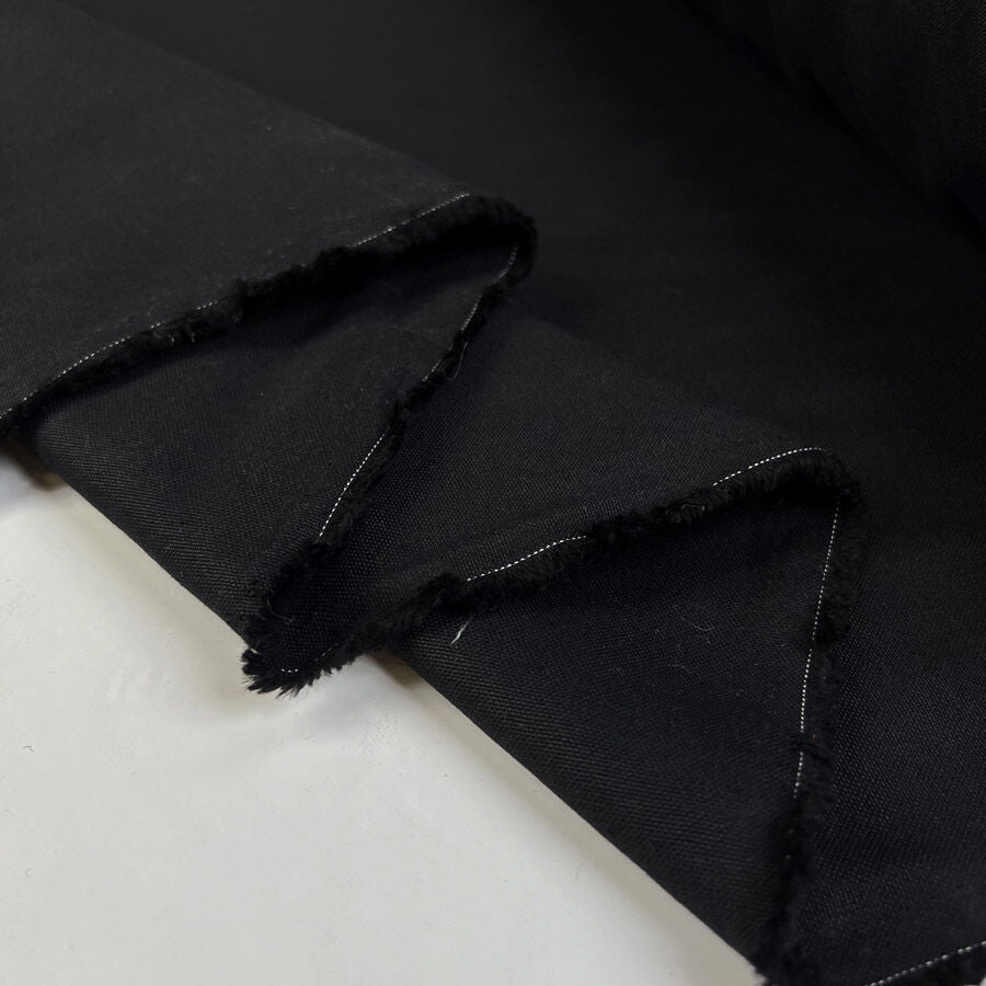 Dry Finish Tin Cloth Black Water Resistant British Coating Fabric Fold
