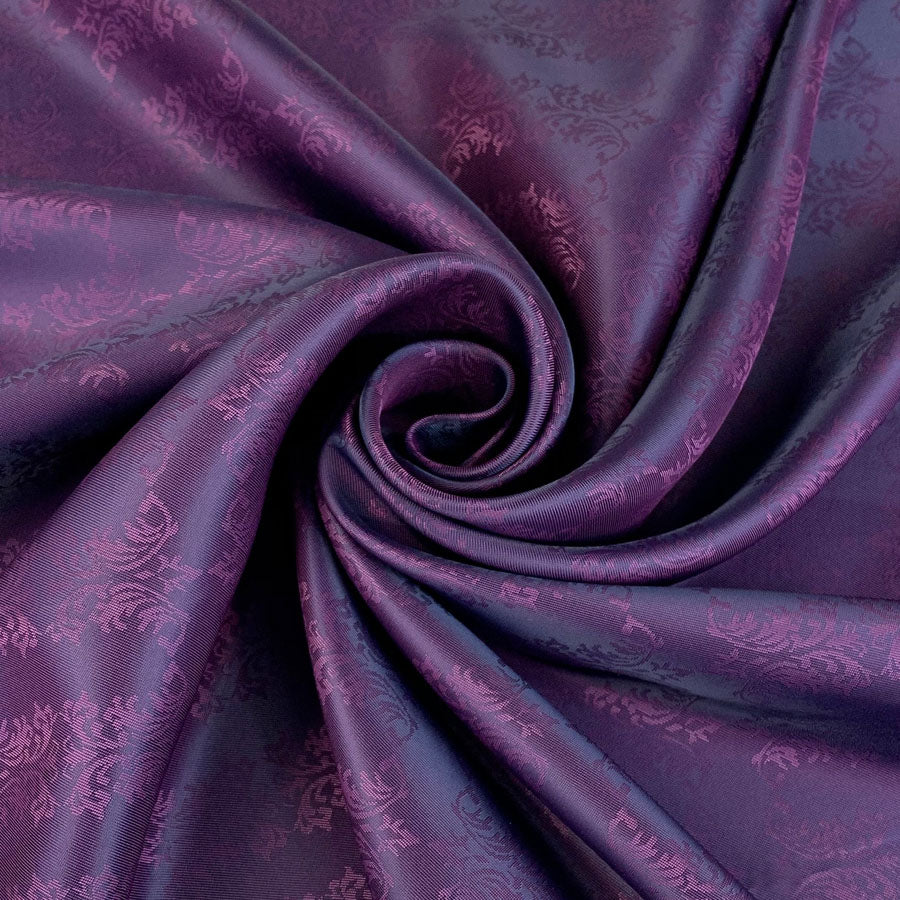 E210 Maurice Mirrored Half Paisley Design Woven Viscose Acetate Dress Lining Fabric Scale Close Up Drape Fabric Photo