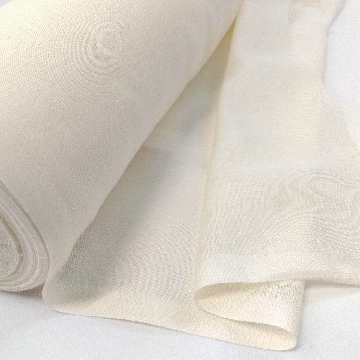 Egyptian Muslin Cream Cotton Muslin Fabric Close
