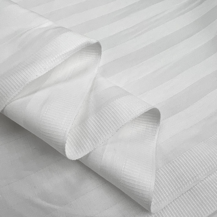 Egyptian Cotton Luxury Stripe Sheeting Wide Width Bedding Fabric Fold