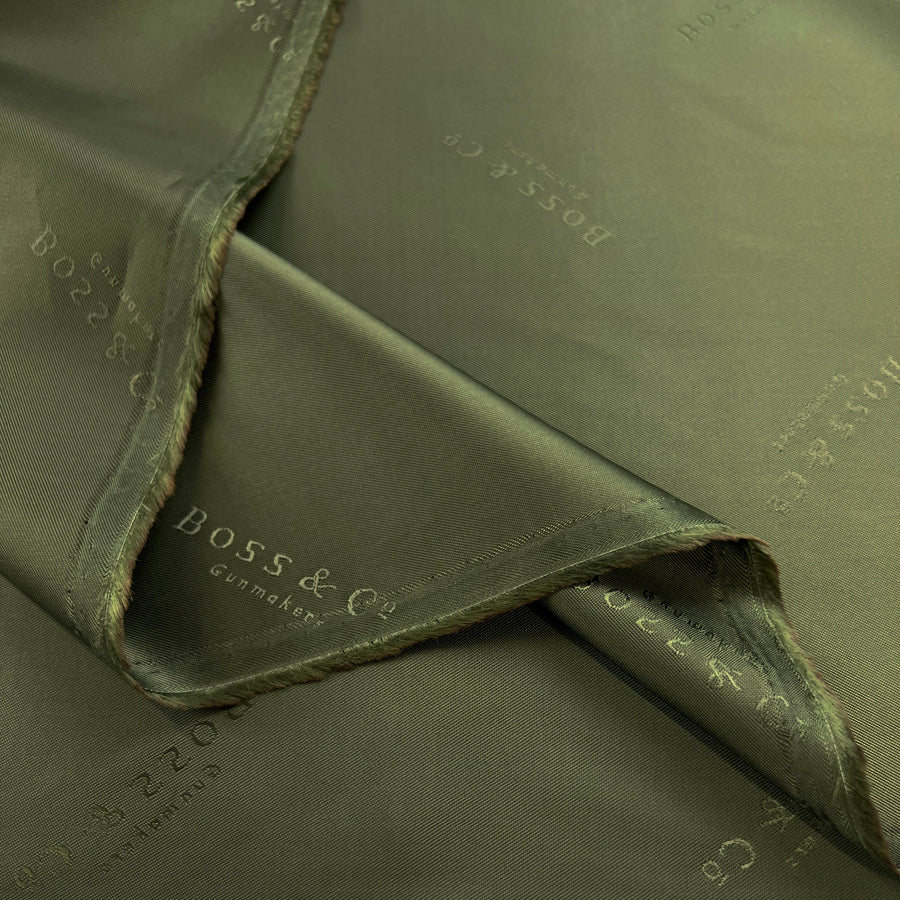 Embossed Green Viscose Acetate Lining Fabric Fold