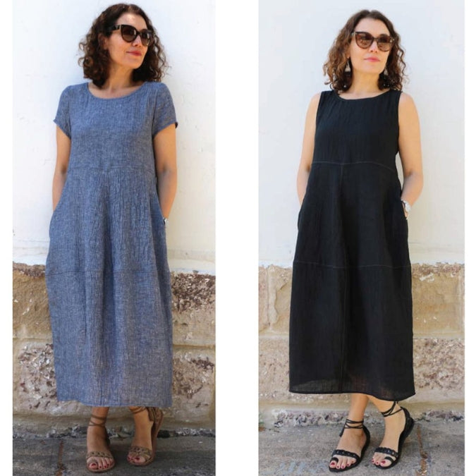 Eva dress pattern tessuti 1 2