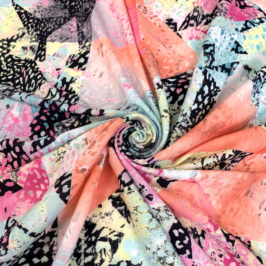 Festive Madness Polyester Multicoloured Bright Neon Jersey Dress Fabric Close Up Dress Fabric Photo 9D6Bc7C4 21E9 44Eb Ba2A 47A8Eb583Fbc