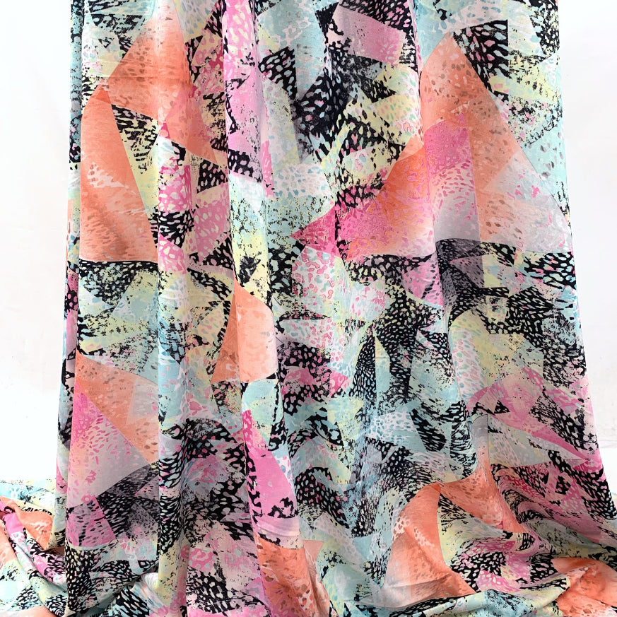 Festive Madness Polyester Multicoloured Bright Neon Jersey Dress Fabric Manequin Close Up Dress Long Fabric Photo 77680E9E 1D93 4Ad2 B46D 2Ef27Bbcb8F7