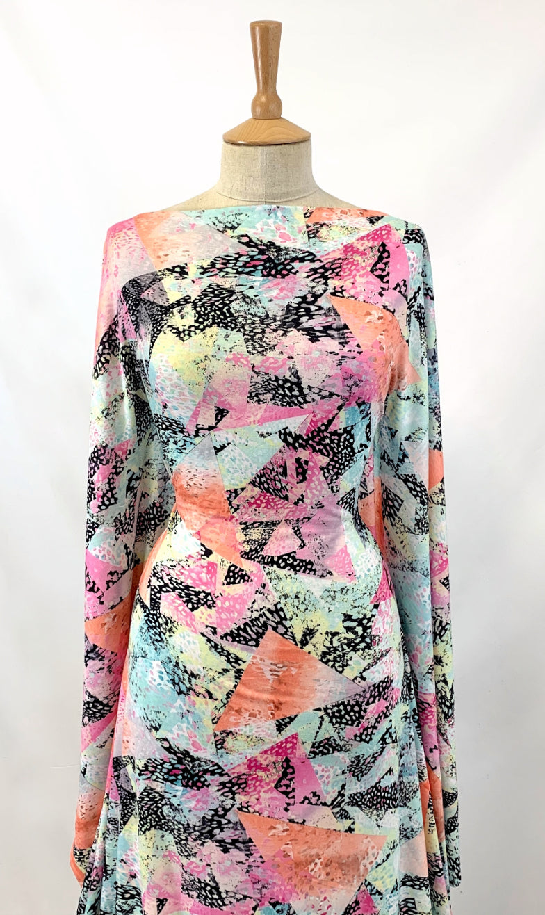 Festive Madness Polyester Multicoloured Bright Neon Jersey Dress Fabric Manequin Dress Fabric Photo 78F2D395 C982 444C 8263 88Eb8C823Ebe
