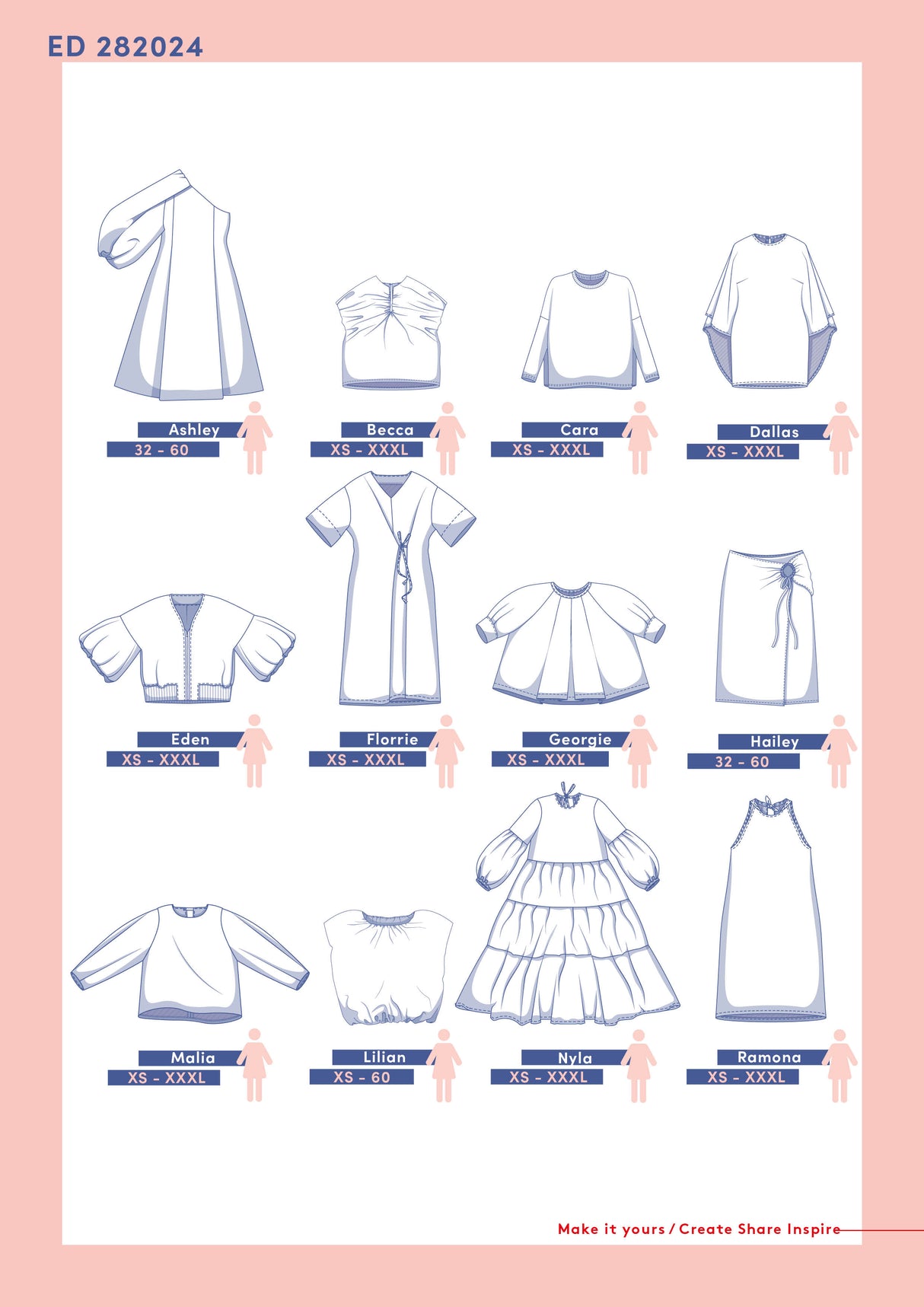Fibre Mood Pattern Book 28 Sketch