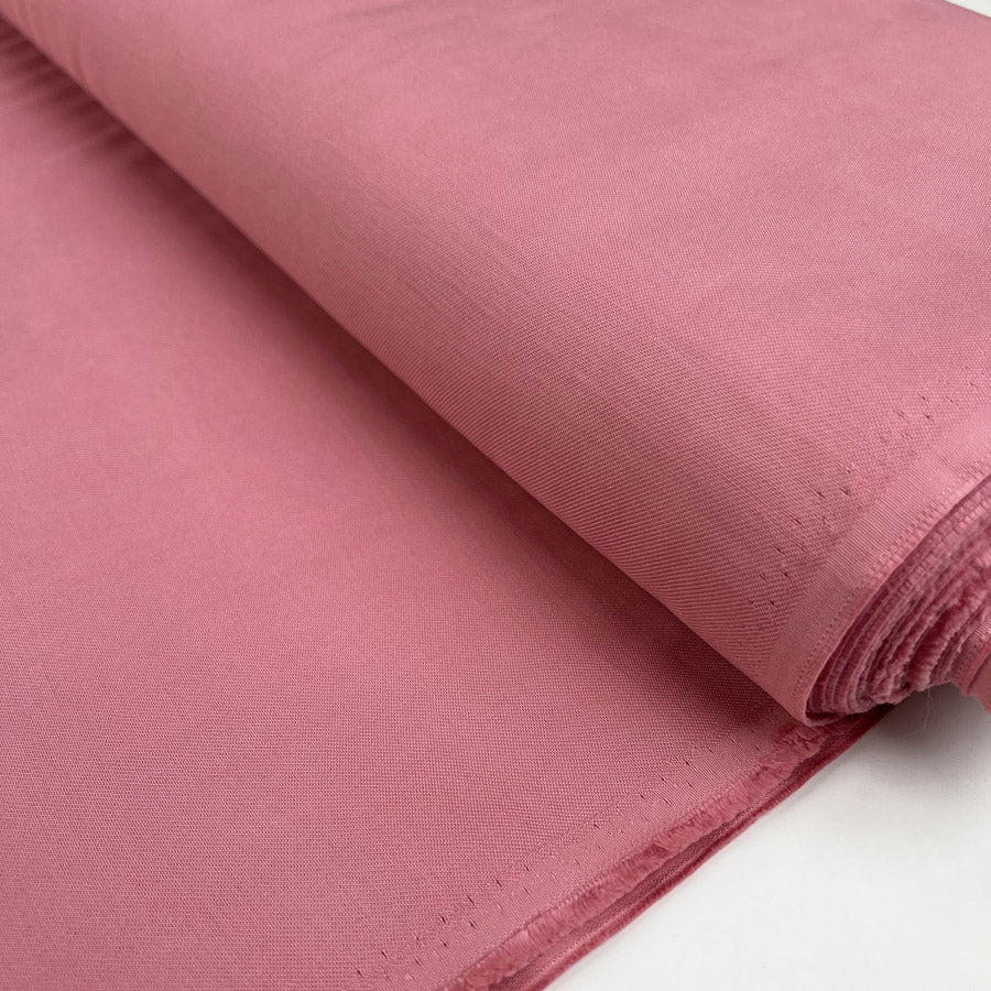 Fibre Mood Viscose Tencel Finish Pink Polyester Plain Twill Dress Fabric Bolt