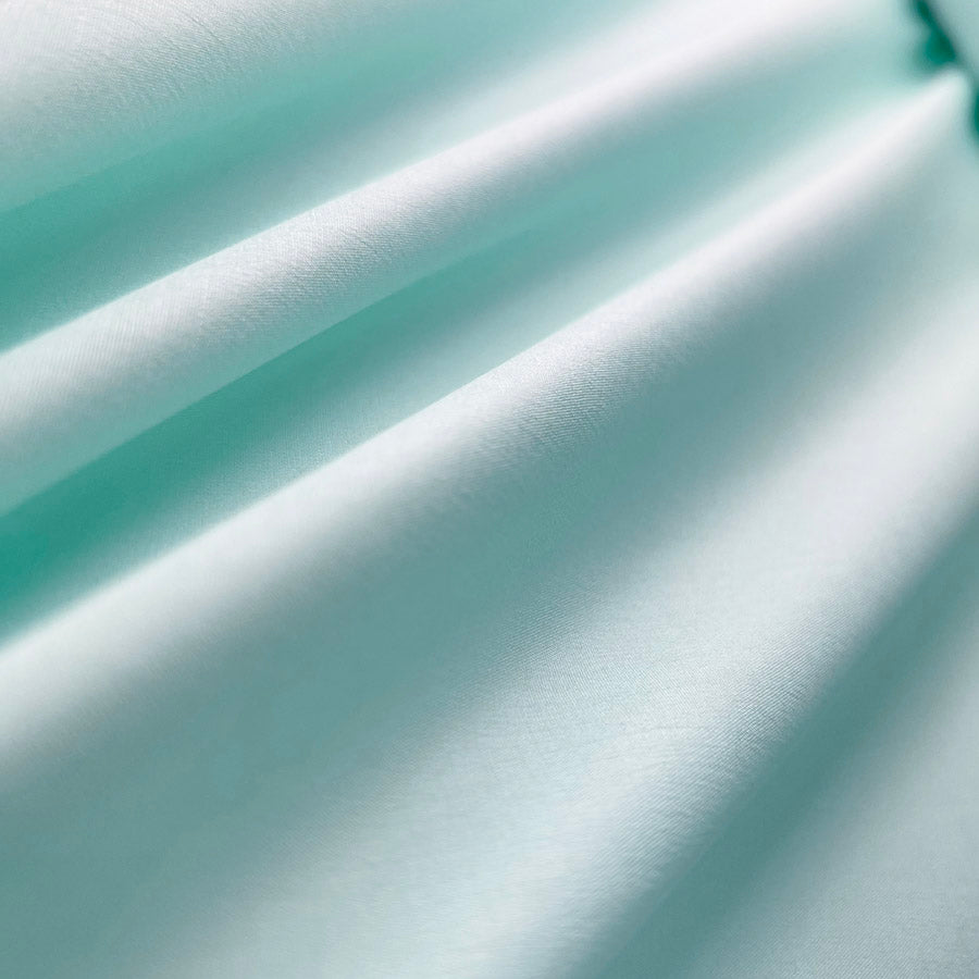 Fine Cotton Shirting Fabric Blue Pima Cotton Lawn Aqua Plain Cu2