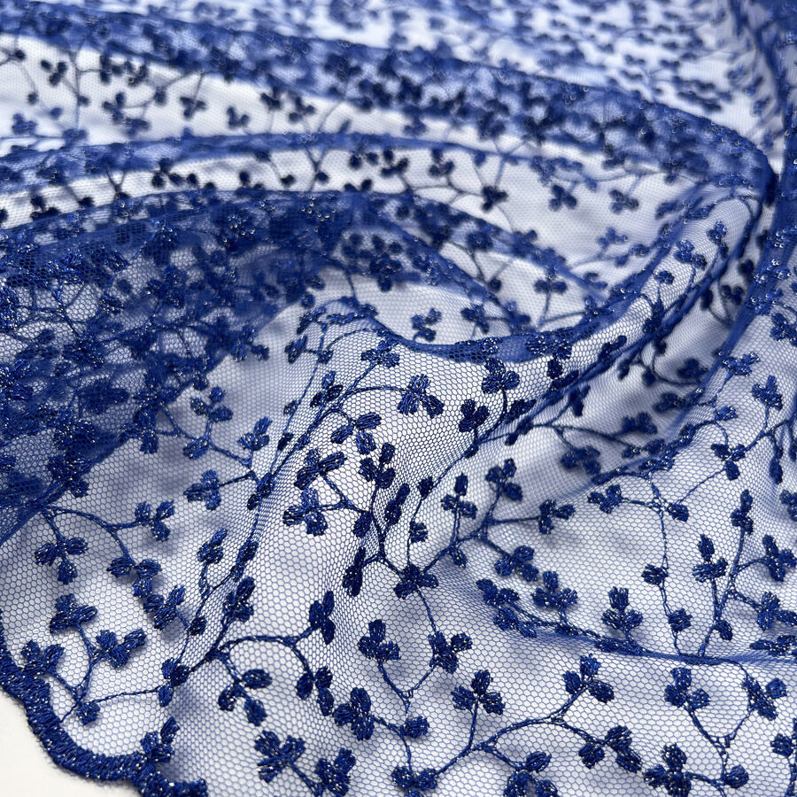 Floravine Lace Bluebell Polyester Floral Net Sparkle Fabric Cu 973Cdde6 793C 4466 86B9 8573Aefa4160