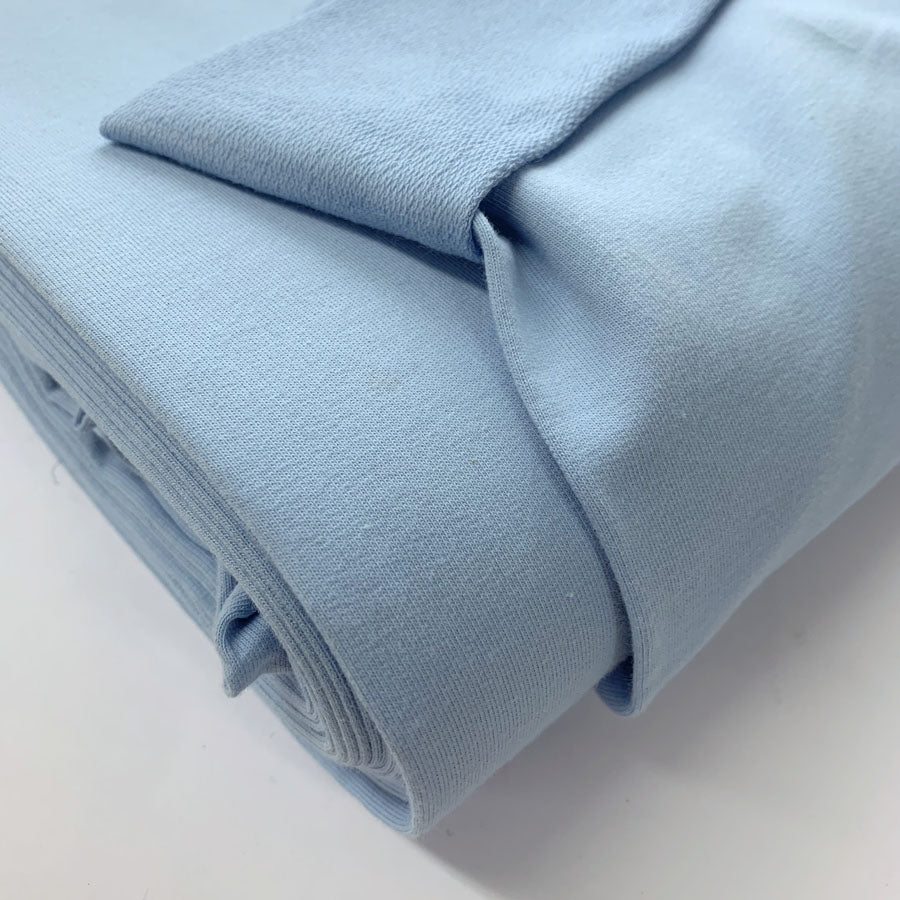 French Terry Baby Blue Jersey Material Fabric Cu1