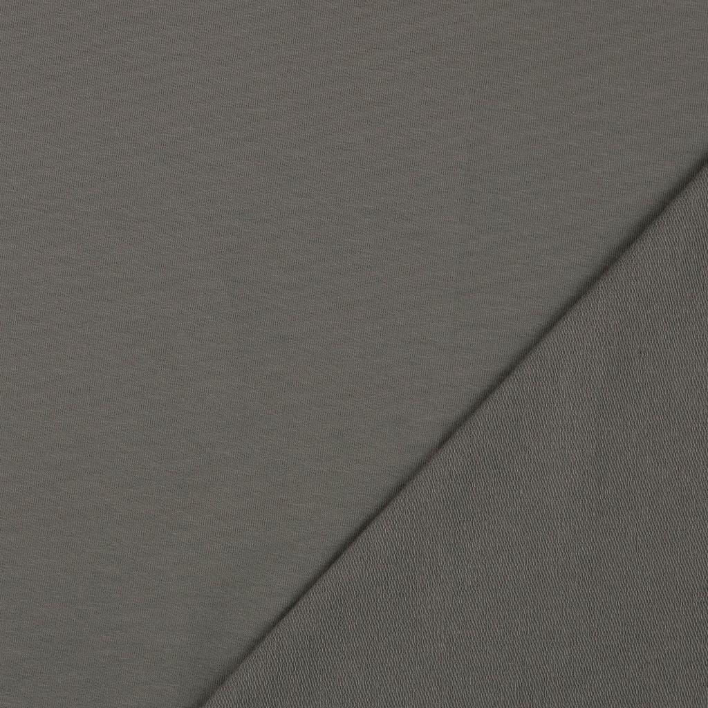 French Terry Fabric Grey 0837 Fold