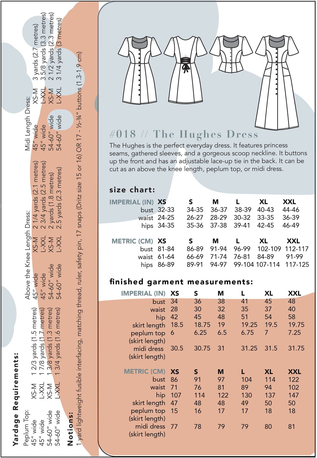 Friday pattern company hughes dress back