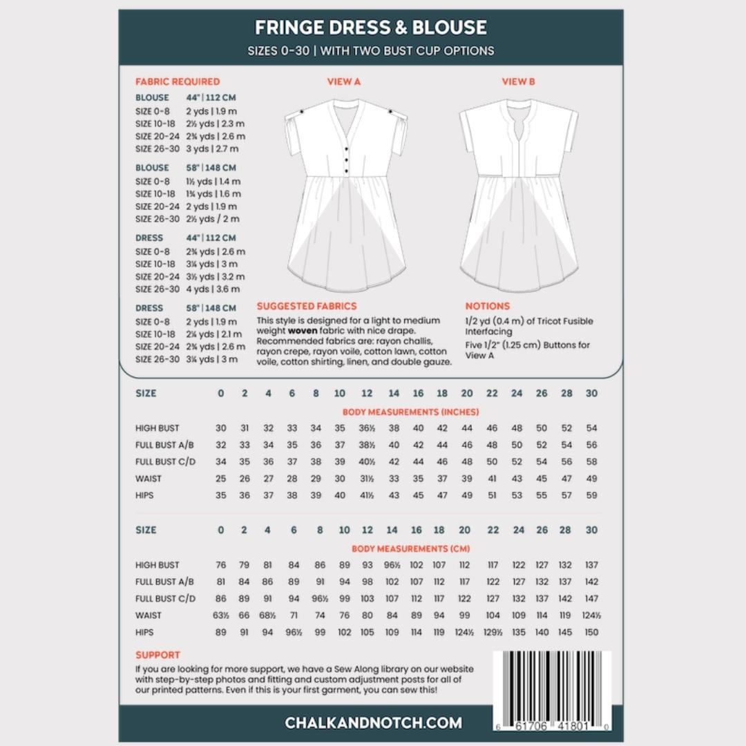Fringe Dress And Top By Chalk And Notch Patterns Cnp001 12