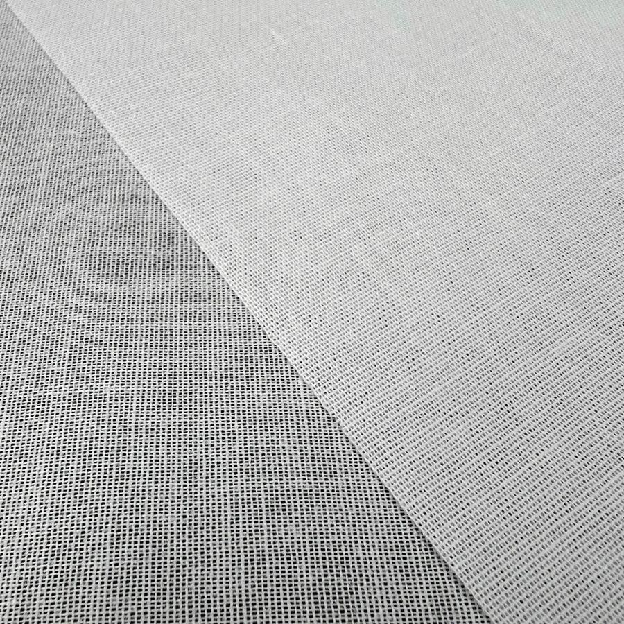 Fusible 100% Cotton Lawn Iron On Interfacing White Reverse
