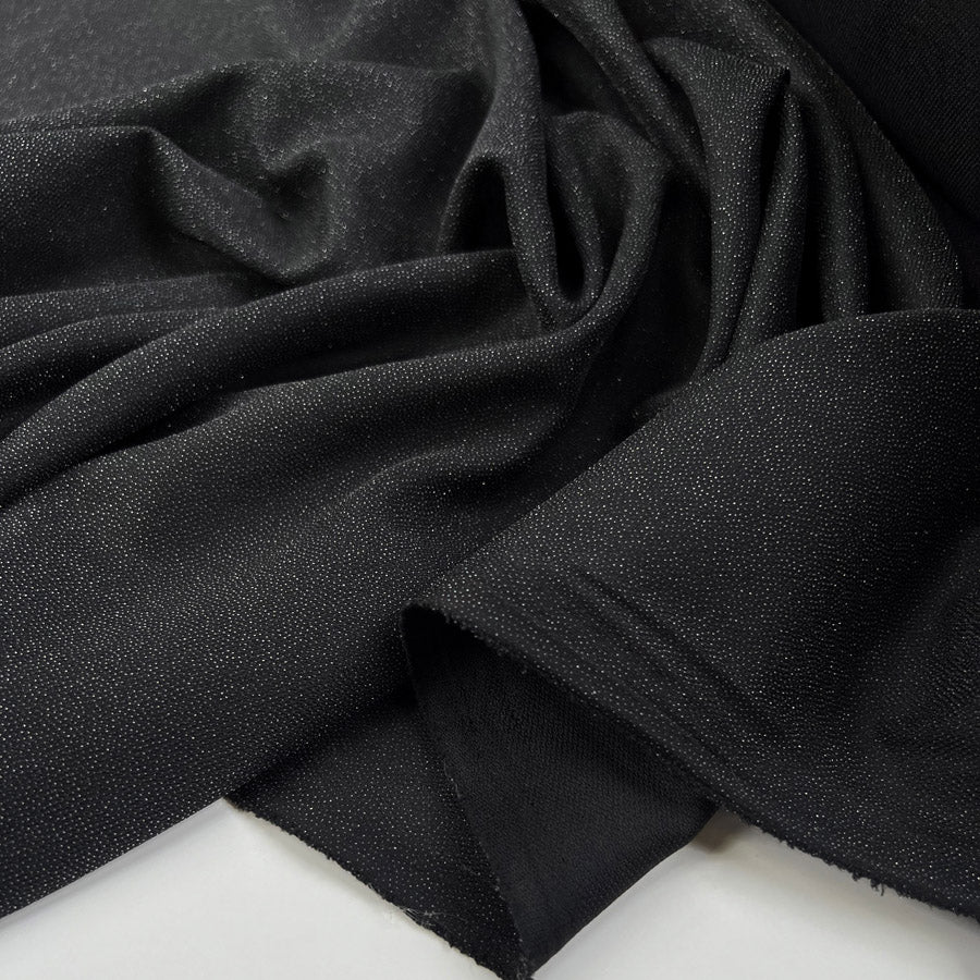 Fusible Knit Interfacing Black Polyester Jersey Fabric