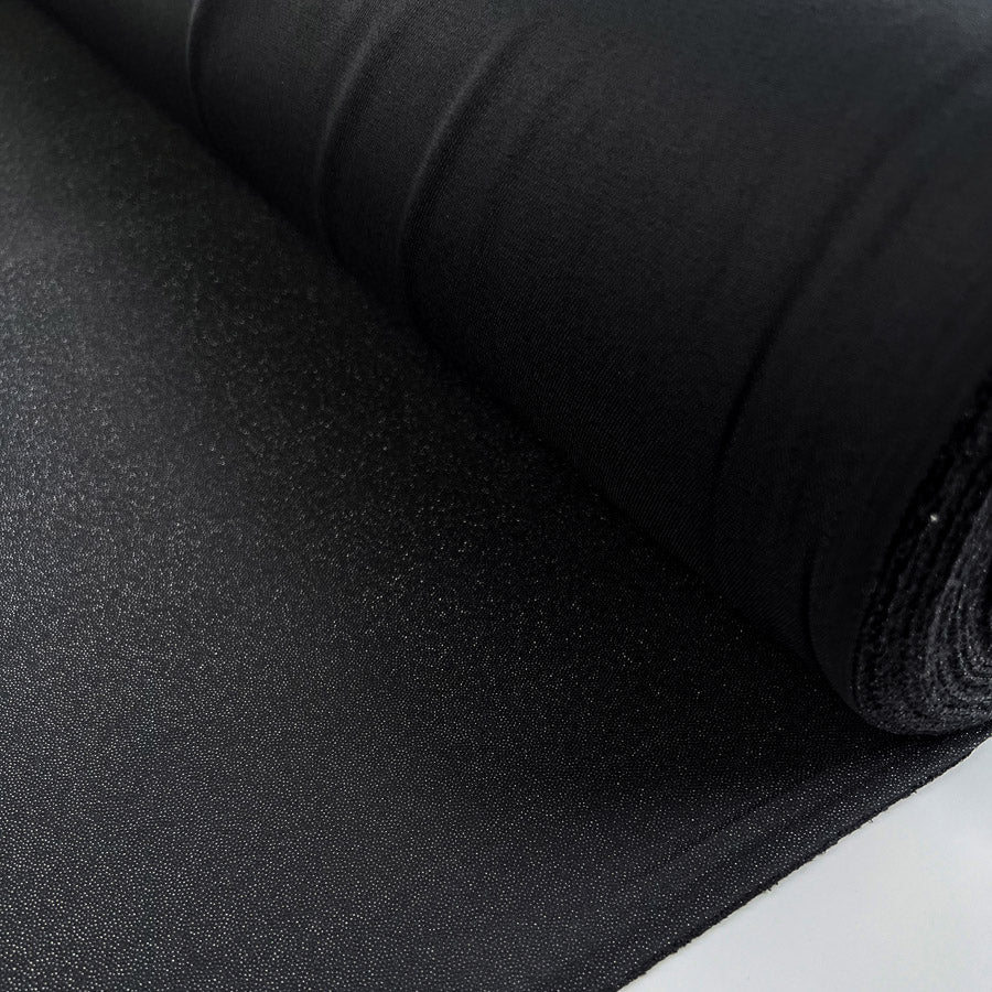 Fusible Knit Interfacing Black Polyester Jersey Fabric Roll