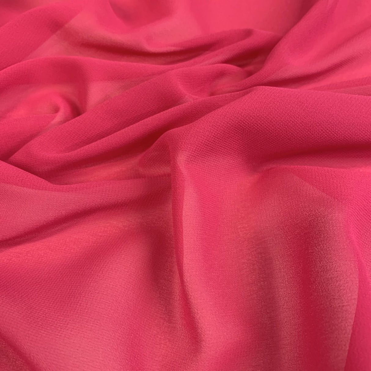 Georgette Dress Fabric Fuchsia Polyester Dress Fabric Cu
