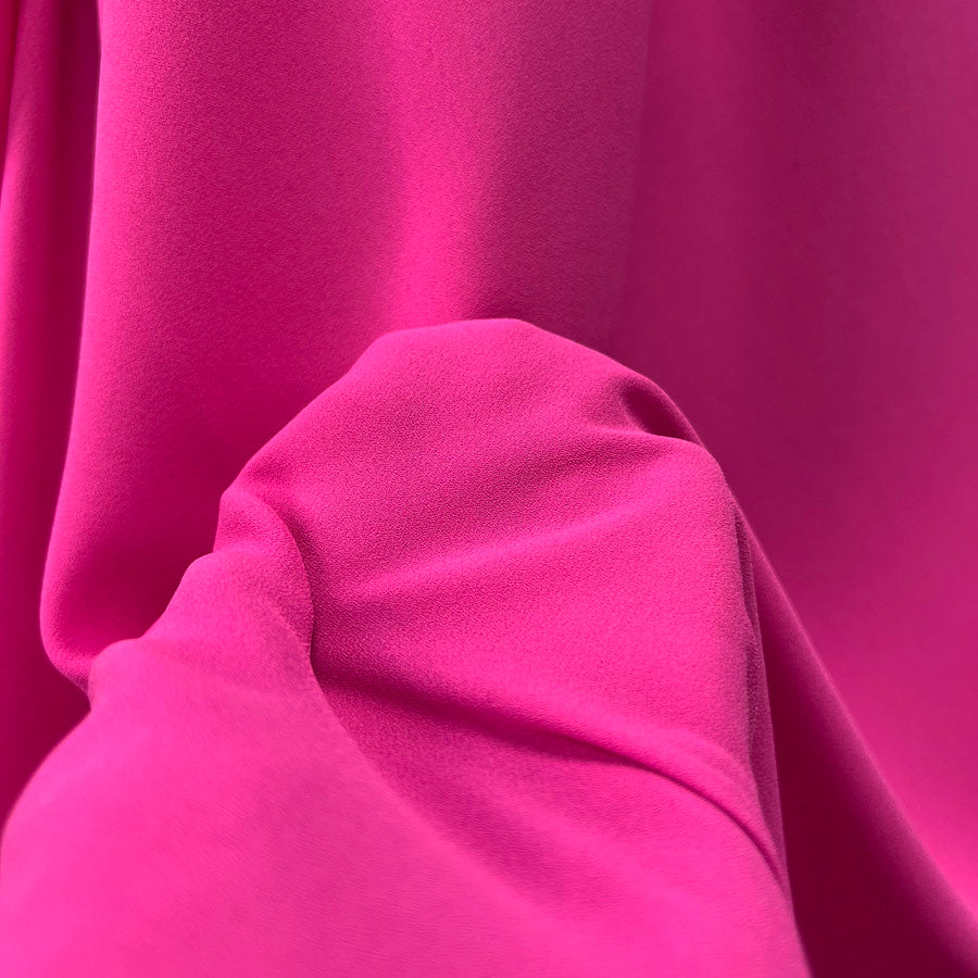 Georgette Dress Fabric Bubblegum Pink Polyester