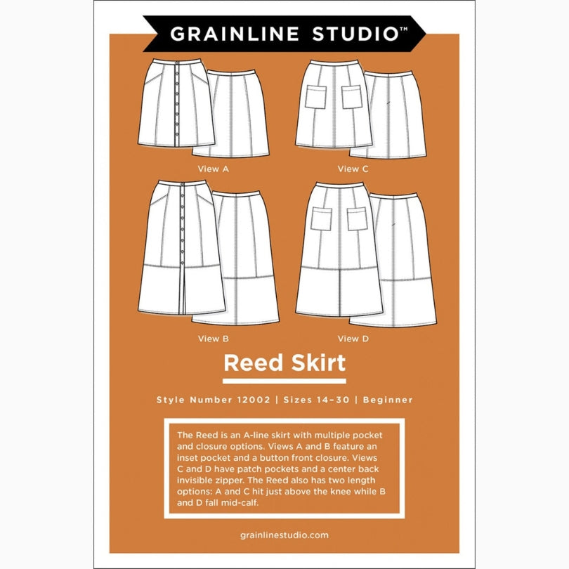 Grainline Studio Reed Skirt Pattern Us 14 30 Cover