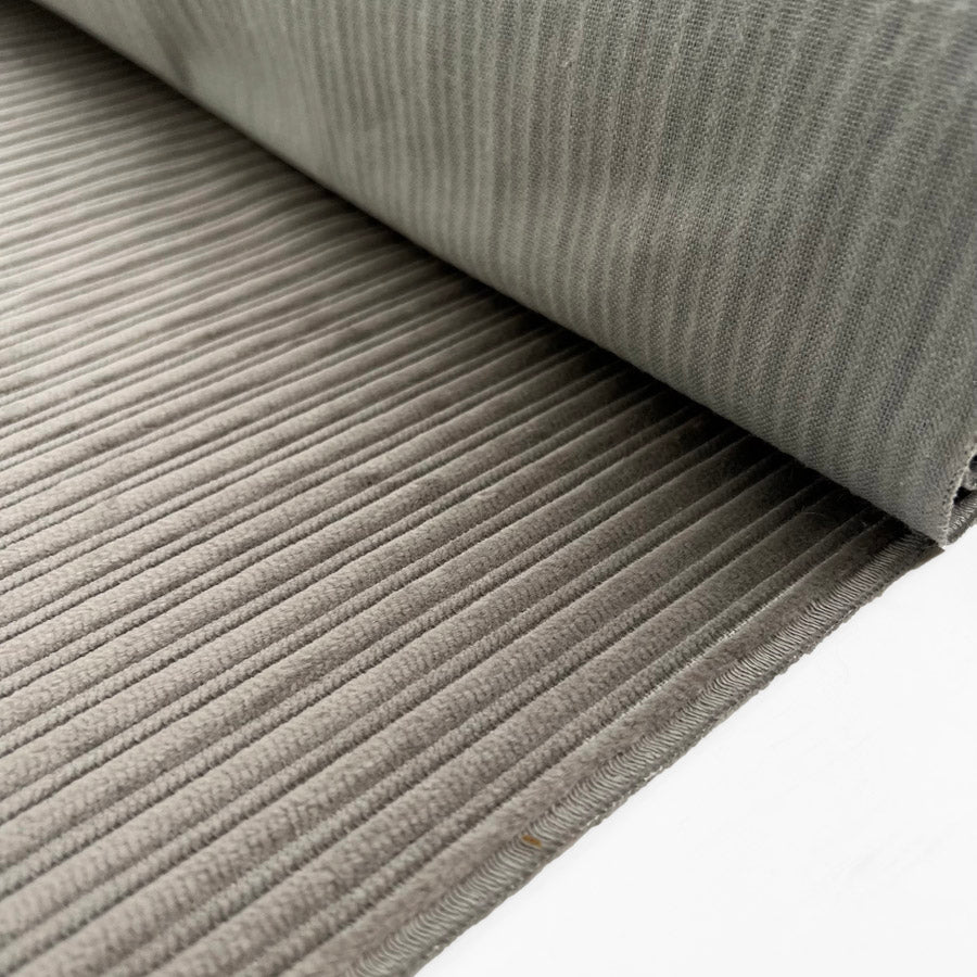 Grey Taupe Chunky Jumbo Corduroy Fabric Between The Lines Roll
