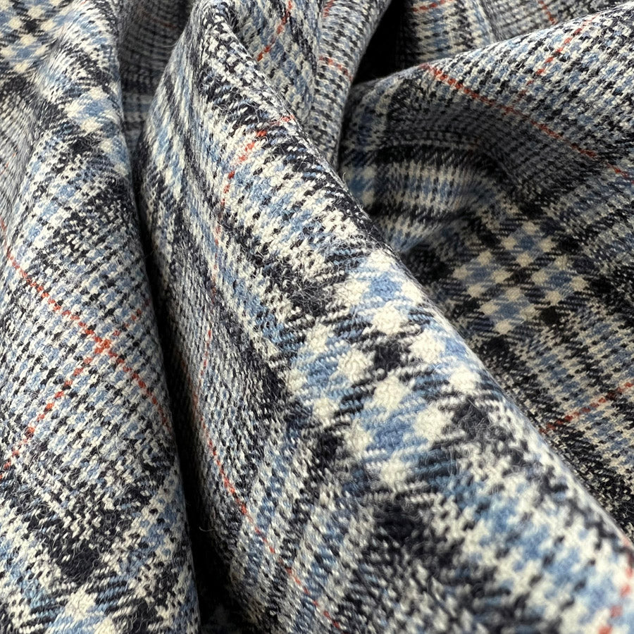 Hey Ho Wool Check Suiting Fabric