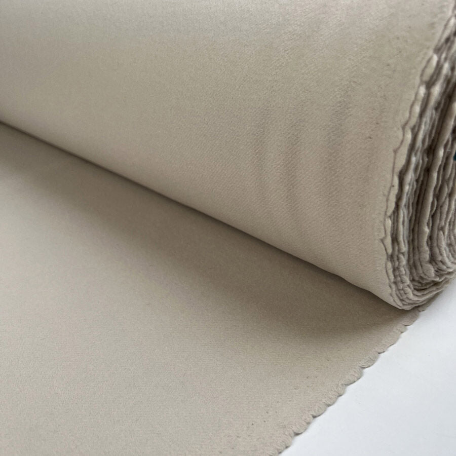 Humphrey Wool Cashmere Pale Italian Deadstock Coating Fabric Roll