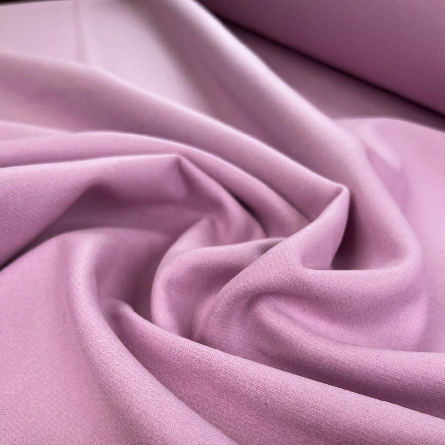 Ita Collection Wool With Cashmere Pink Italian Deadstock Coating Fabric