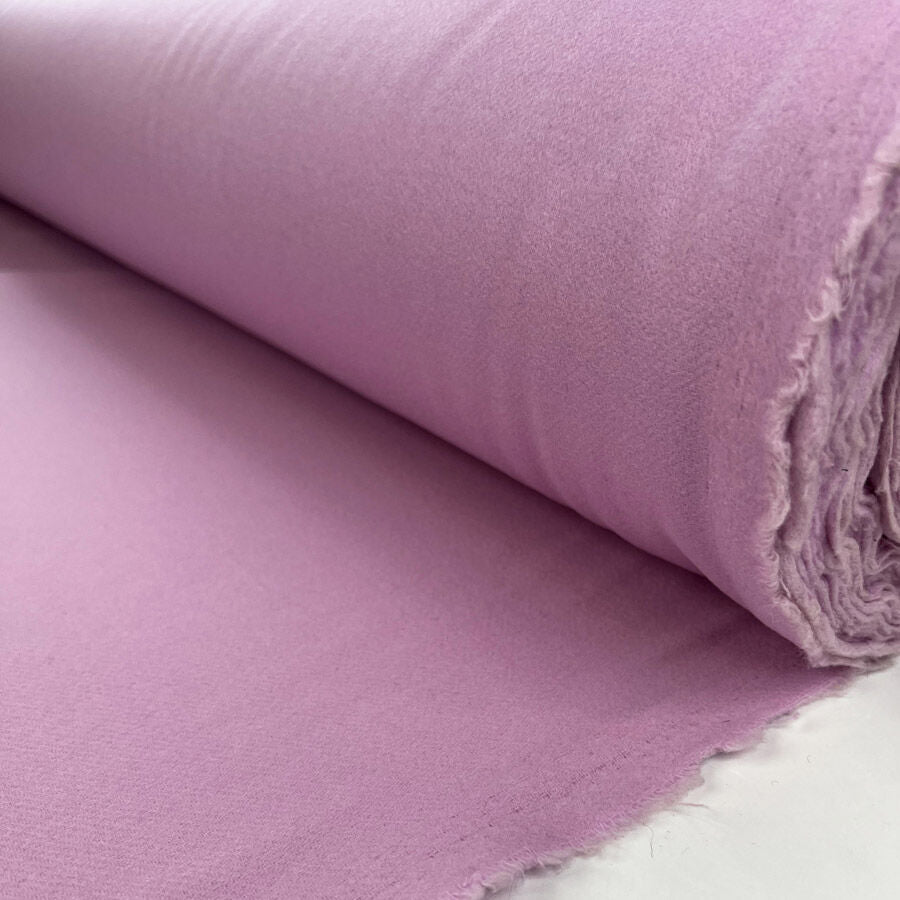 Ita Collection Wool With Cashmere Pink Italian Deadstock Coating Fabric Roll