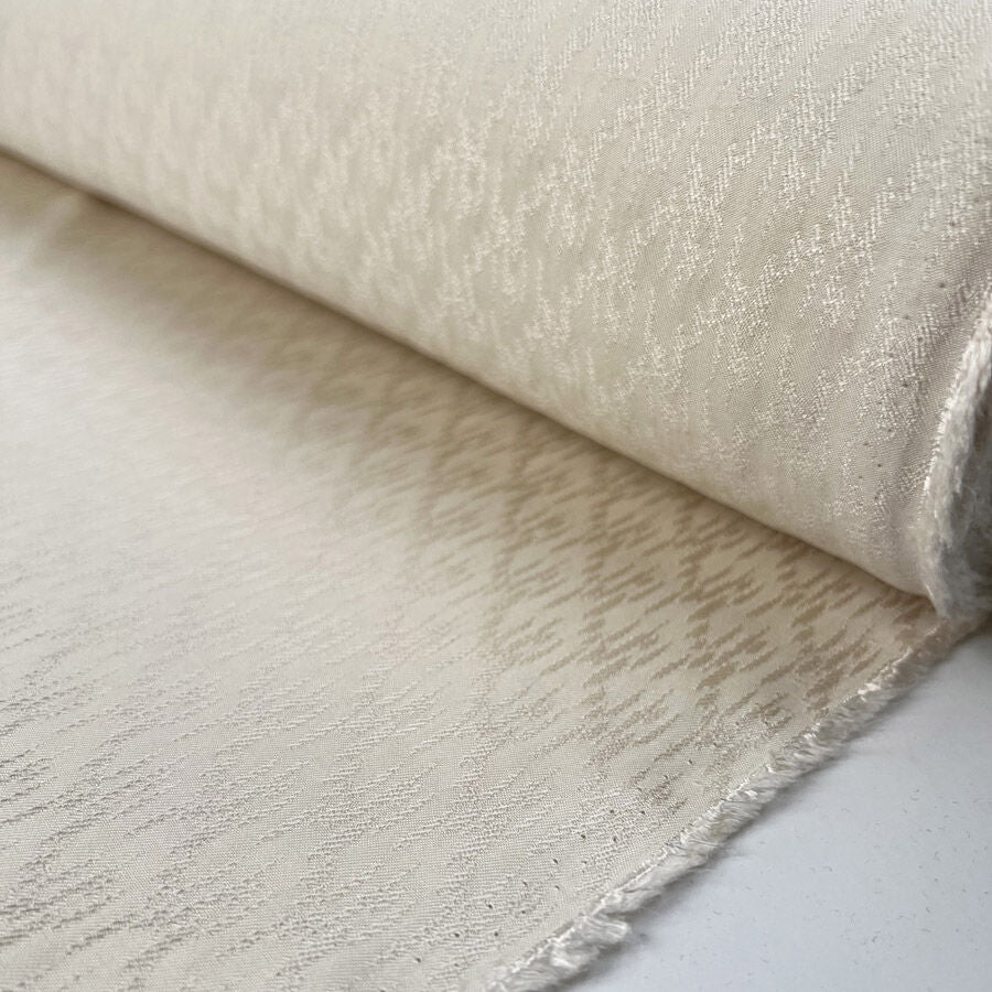 Italian Viscose Jacquard Dress Fabric Champagne Bubbles Roll