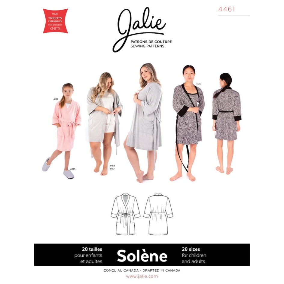 Jalie Solene Lounge Robe Pattern Cover