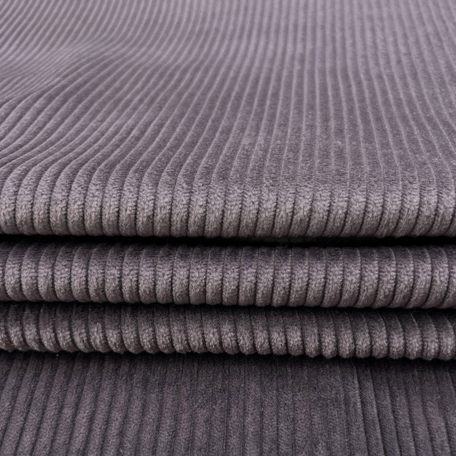 Jumbo corduroy lavender purple cotton 5 wale trouser fabric cu