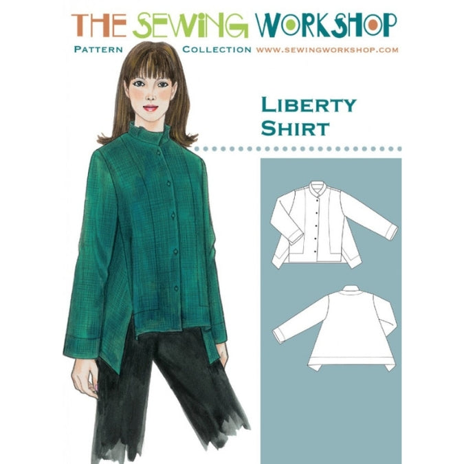 Liberty shirt pattern by the sewing workshop cover