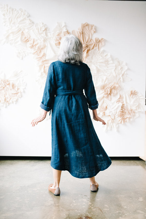Lichen duster coat and dress pattern by sew liberated 6